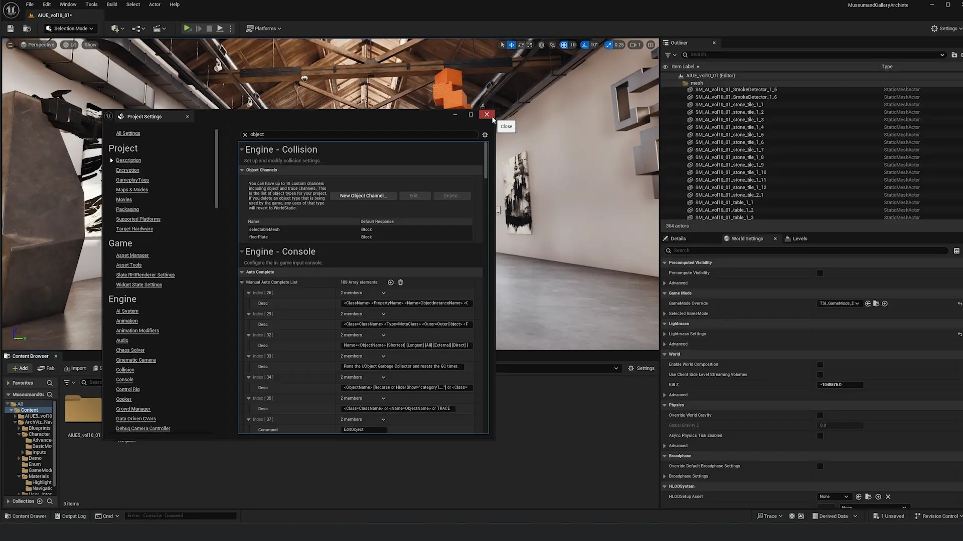 Creating collision channels
