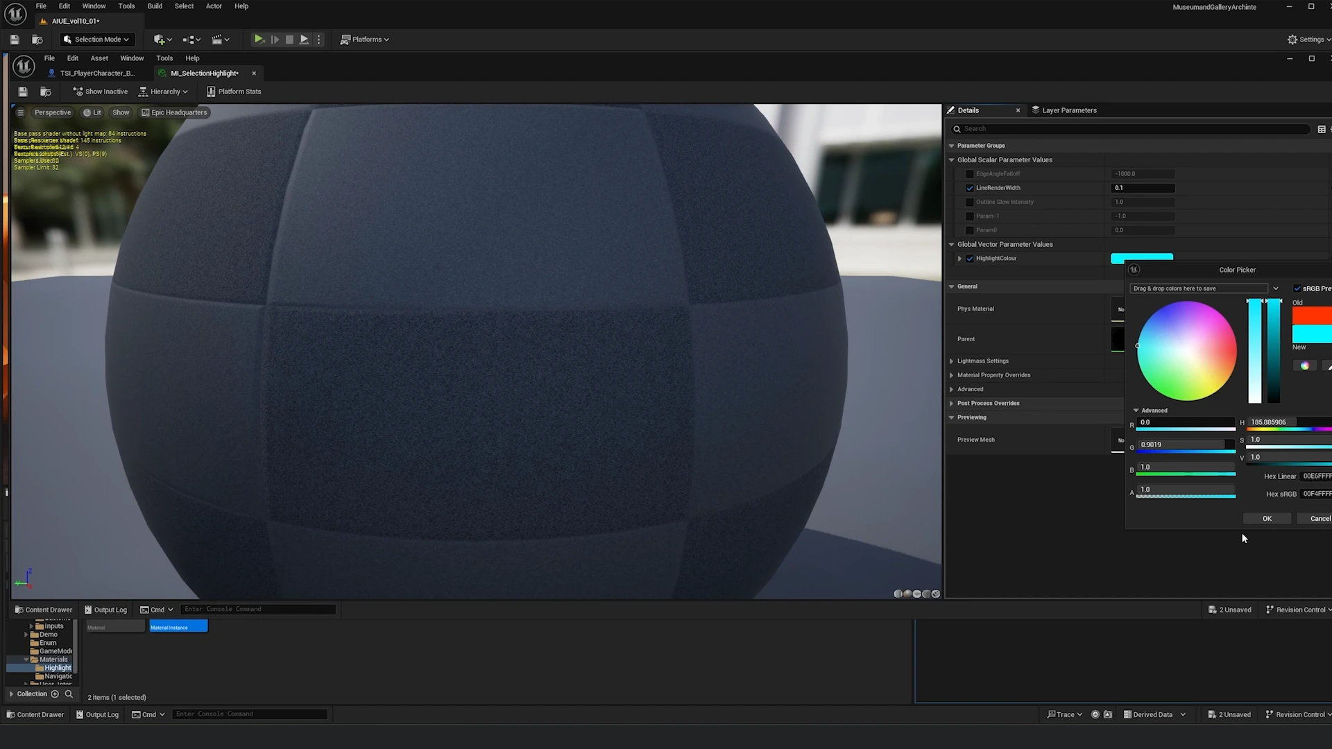 Customizing selection highlight